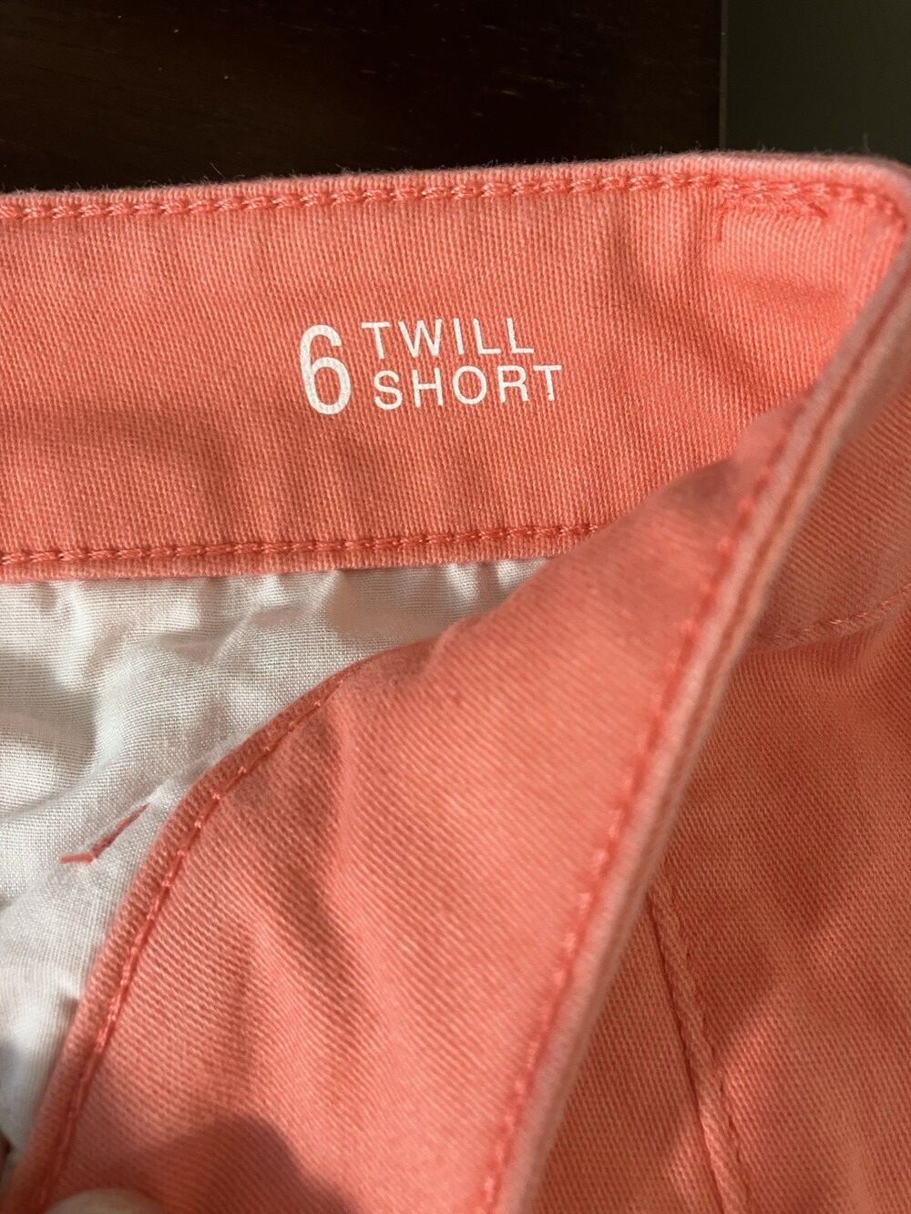 ANA Womens Coral Twill Shorts  Size 6 - Picture 3 of 7